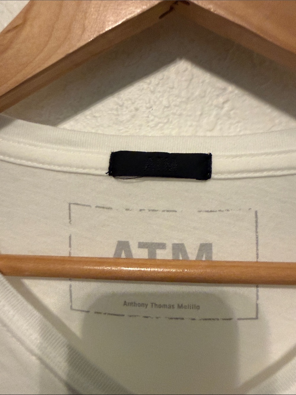 ATM Anthony Thomas Melillo White V-Neck Tee Shirt Small classic boyfriend - Picture 5 of 7